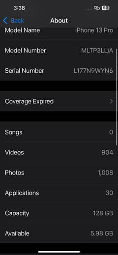 iPhone 13 Pro 128 gb
