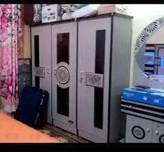King size Bed, sider, Dressing, divider, cupboard