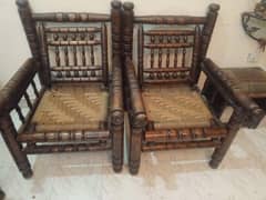 5 seater sofa cane wood in good condition