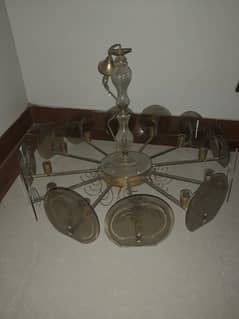 fanoos  with lights , center table