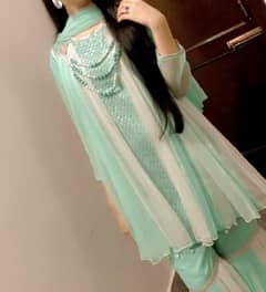 preloved sharara shirt and dupatta 3 piece