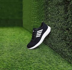 Men's running breathable mesh shoes _jf020. black