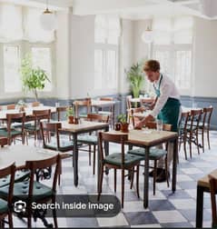 Female cashier rider kitchen staff