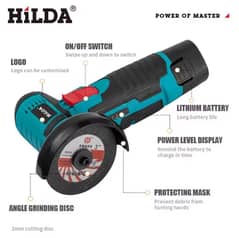 Hilda 12v brushed mini cordless angle grinder