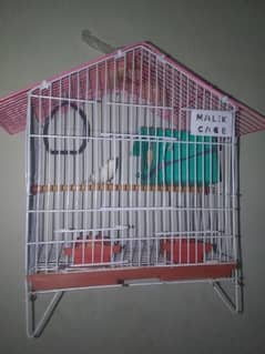 Cage with 1 pair finch