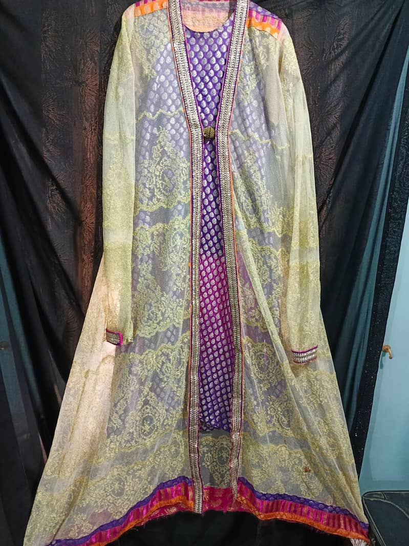 Ladies Net upper with banarsi Inner For party wear 3