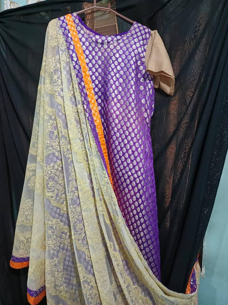 Ladies Net upper with banarsi Inner For party wear 4