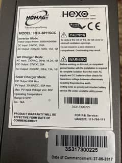 Homage 2400W hybrid inverter