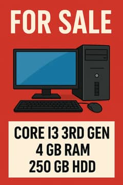 "Full Desktop Setup – Core i3 | Complete Package for Rs. 20,000!"