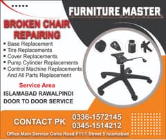 office chair repair Islamabad Rawalpindi door to door 0336-1572145