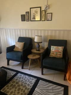 Habitt Sofa Set – 3 Seater + 2 Arm Chairs + Centre table