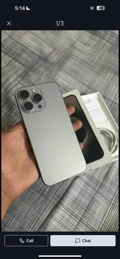 iPhone 15 pro max jv natural titanium 100%
