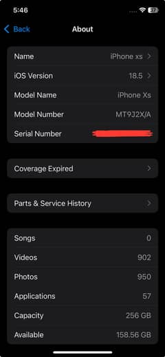 iPhone xs 256gb nonpta