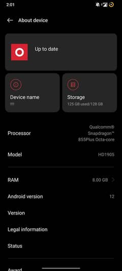 One Plus 7T Grey
