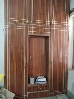 wooden wardrobe