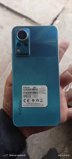 infinx note 12  6gp 128 gp box sath hai chjar ni hai