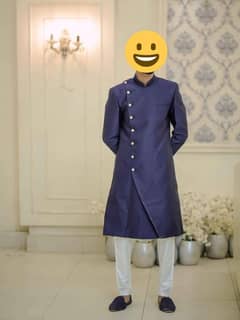 Groom Blue Royal Sherwani