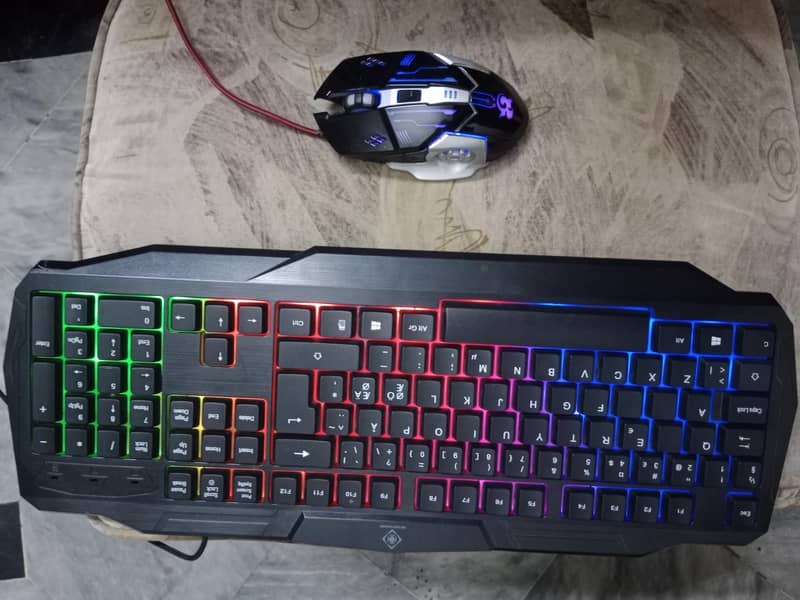 RGB Gaming Keyboard,Mouse in new condition 1
