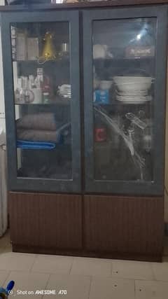 Double Door Customized Printed pure wooden Divider