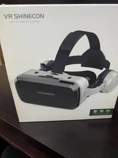 VR Headset with Built-in Headphones