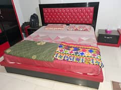 Bed set with dressing and almirah