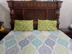 King Size Bed With Side Tables and  Dressing table