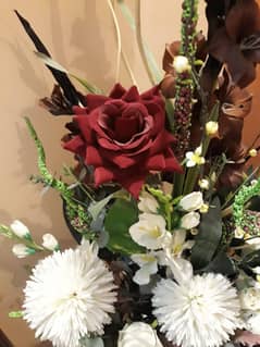 artificial  flowers ( roses and others)