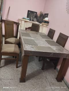 Dinning table With Six Chairs for sale