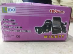 Sewing machine motor with foot controller