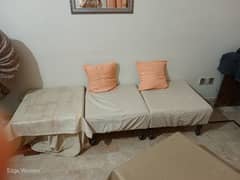 Eight seater ottoman sofas for sale with two tables