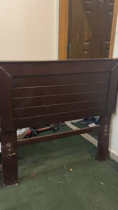 Single bed with mattress