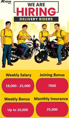 Kravemart Rider Jobs