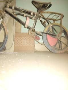 three used bicycles