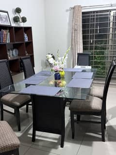 Dinning table with six chairs