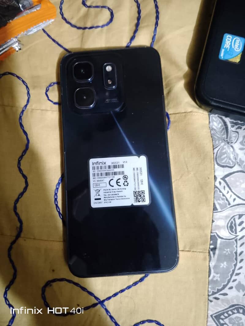 Infinix hot 50i all ok only 1month use 10/10 condition 6/128 with box 1