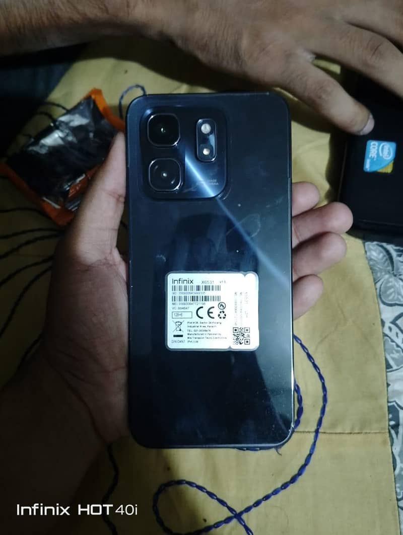 Infinix hot 50i all ok only 1month use 10/10 condition 6/128 with box 4