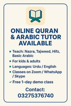 Quran academy and Arabic language online course