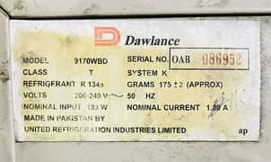 Dawlance Double Door fridge