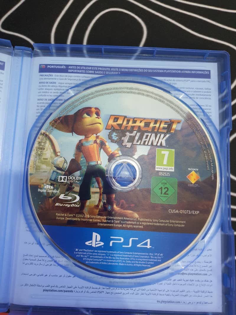 PS4 CD Rachet Clank Game Ps4 CD used working condition. 1