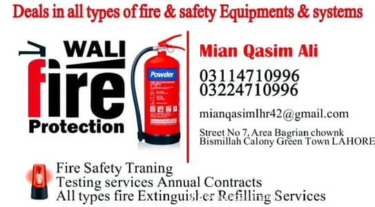 fire ka saman safety ka saman free home delivery refilling available .
