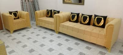 New Texture Design 6 Seater Stylish Sofa Set