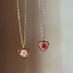 Cherry blossom pendant.  Real flower. customized pendant