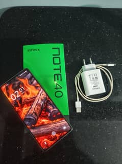 Infinix note 40 Complete box 6 months warranty
