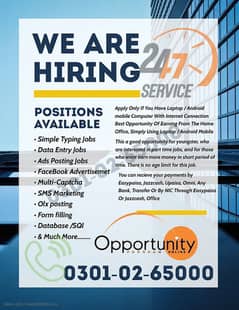 We have the multi jobs Online to earn money