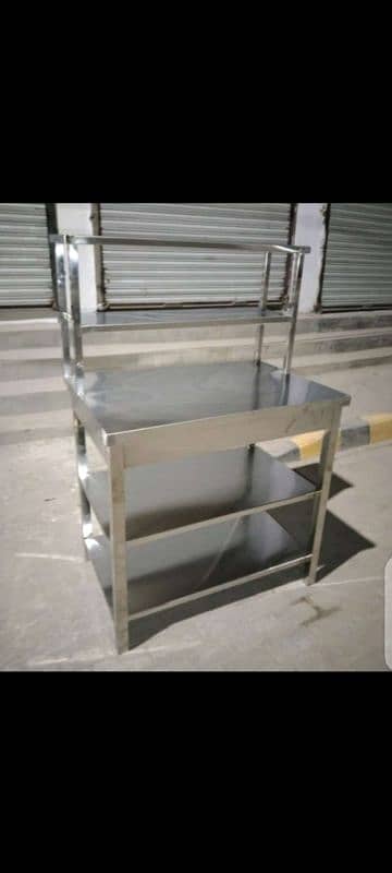 warking table making table preparation table is in pure ss 9