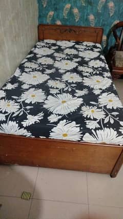 wooden storage single bed