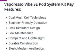 Vaporesso Vibe SE Pod