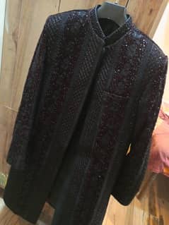 gens sherwani with turban and khusa urgent sell