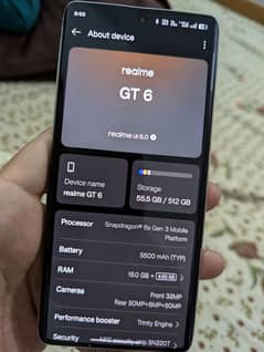 Realme GT 6 16GB 512GB 10/10 condition