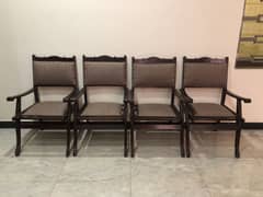 Set of 4 Wooden chairs